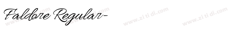 Faldore Regular字体转换 Faldore Regular字体转换